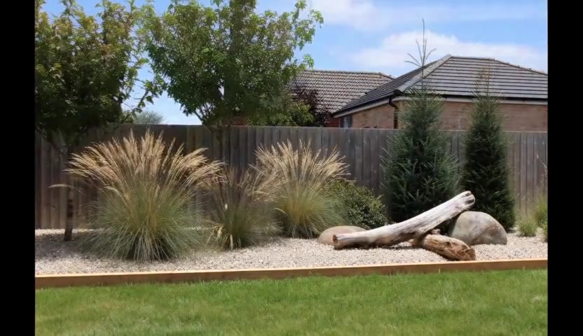 After — Gravel & Ornamental Grasses