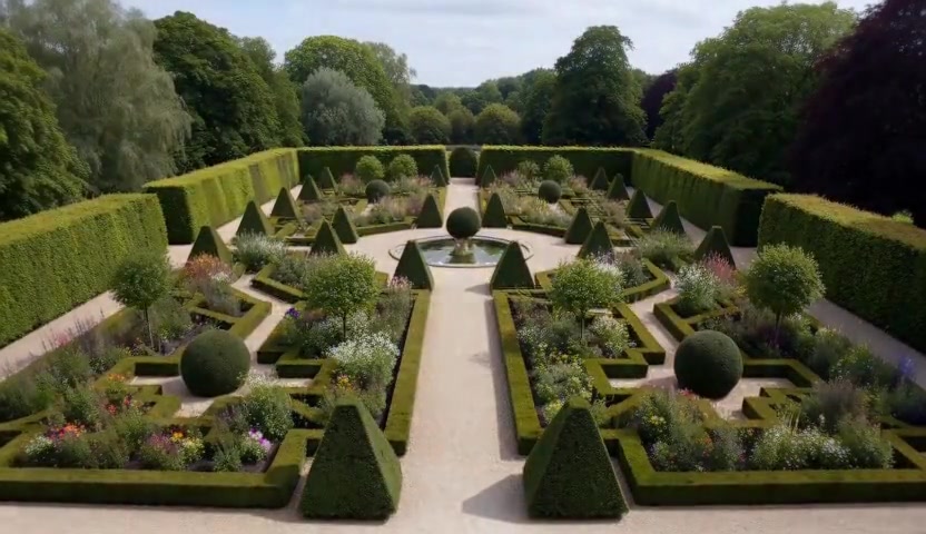 After — Restored Parterre Garden