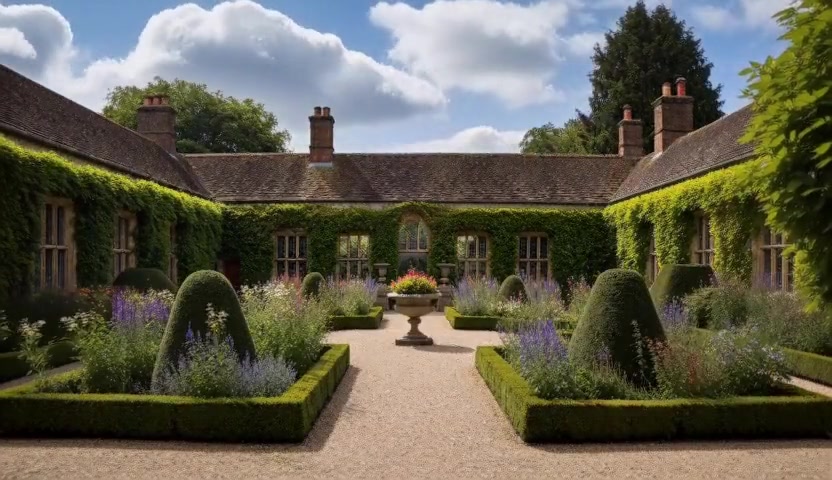 A beautifully maintained garden